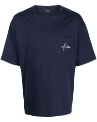 Kiton - T-shirt con ricamo logo - Lyst