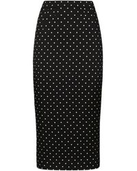 Dolce & Gabbana - Polka-Dot Pencil Skirt - Lyst