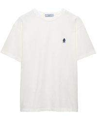 Prada - Garment-Dyed Jersey T-Shirt - Lyst