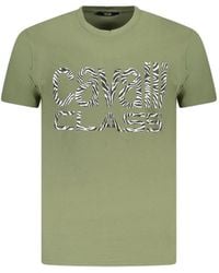 Roberto Cavalli - Zebra-Print Logo T-Shirt - Lyst