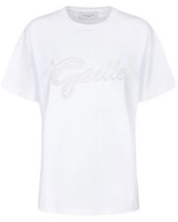 Gaelle Paris - Logo-Embroidered T-Shirt - Lyst