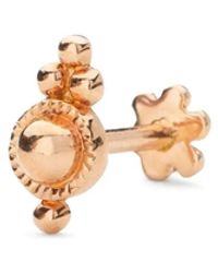 Maria Tash - 18Kt Rose Ball Trinity Single Earring - Lyst