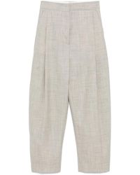 Studio Nicholson - Vai Tropical Pleated Wool Trousers - Lyst