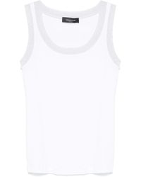 Fabiana Filippi - Lurex-Trim Tank Top - Lyst