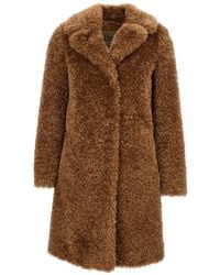 Herno - Faux-Fur Lapel-Collar Coat - Lyst