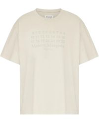 Maison Margiela - Oversized T-Shirt With Signature Numbers Motif - Lyst