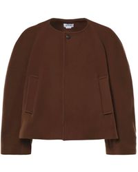 Hed Mayner - Leather-Strap Wool-Blend Coat - Lyst