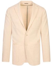 Canali - Mélange-Effect Single-Breasted Blazer - Lyst
