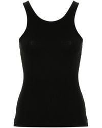 Nanushka - Ribbed Cotton-Blend Tank Top - Lyst