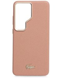 Lacoste - Coque De Samsung Galaxy S26 Ultra À Plaque Logo - Lyst