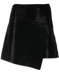 ANDREADAMO - Crystal-embellished Asymmetric Skirt - Lyst