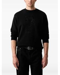 KARL LAGERFELD - Pull Brodé Ikonik Karl - Lyst