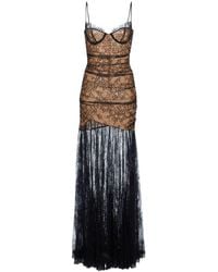 retroféte - Aliza Lace Detailing Long Dress - Lyst