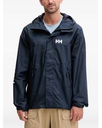 Helly Hansen - Logo-Print Hooded Jacket - Lyst
