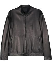 Salvatore Santoro - Zip-Up Leather Jacket - Lyst