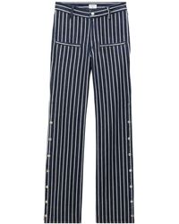 Filippa K - Striped Side-button Jeans - Lyst