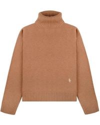 Sporty & Rich - Src Turtleneck Logo-Embroidered Sweater - Lyst