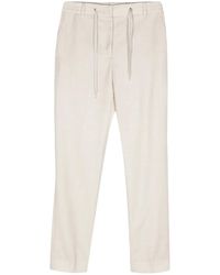Eleventy - Lurex Chambray Slim Trousers - Lyst