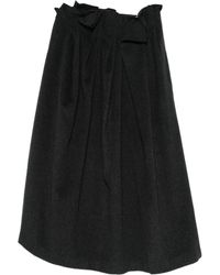 Viktoria Chan - Bow-Detail Pleated Skirt - Lyst