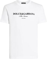 Dolce & Gabbana - Cotton T-Shirt With Stylish Print - Lyst