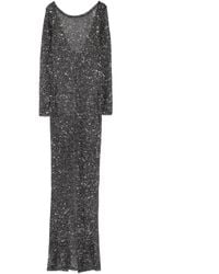 Alessandra Rich - スパンコール マキシドレス - Lyst