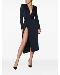 Maison Close - Satin Wrap Mini Dress - Lyst