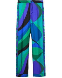 PUCCI - Pesci-Patterned Wide-Leg Trousers - Lyst