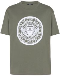 Balmain - Katoenen T-shirt Met Print - Lyst
