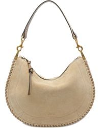 Isabel Marant - Oskan Soft Suède Schoudertas Met Ritssluiting - Lyst