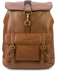 Mochilas Coach | Mochila Alta Pacer Con Parche De Coach Ji/Silla De Montar  Hombre • SunDriedPoppies