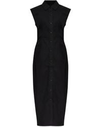 Rag & Bone - Robe-Chemise Mi-Longue Boutonnée - Lyst