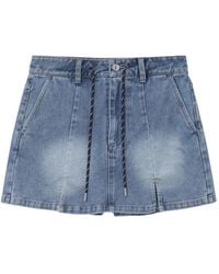 B+ AB - Drawstring-Waist Faded Shorts - Lyst