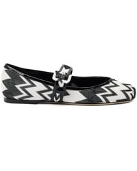 Missoni - Zigzag-Pattern Ballerinas - Lyst