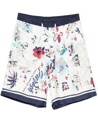 P.A.R.O.S.H. - Scard Floral-Print Shorts - Lyst