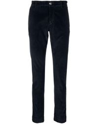 Hand Picked - Corduroy Cotton Slim Trousers - Lyst