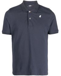 K-Way - Logo-Patch Polo Shirt - Lyst