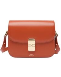 A.P.C. - Small Grace Calf-Leather Shoulder Bag - Lyst