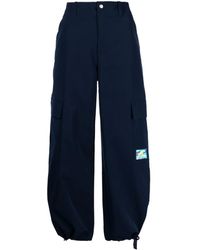 SPORT b. by agnès b. - Logo-Patch Straight-Leg Cargo Trousers - Lyst