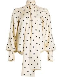 Patou - Blouse À Col Lavallière - Lyst