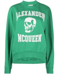 Alexander McQueen - 'Varsity Skull' Sweatshirt - Lyst