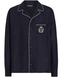 Dolce & Gabbana - Overhemd Met Logopatch - Lyst