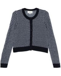 Eric Bompard - Patterned Crew-Neck Cardigan - Lyst