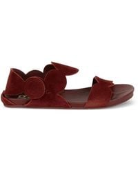 Pedro Garcia - Jeanne Scalloped-Edge Touch-Strap Sandals - Lyst