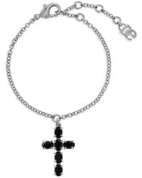Dolce & Gabbana - Cross-Pendant Fine-Link Bracelet - Lyst