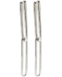 Jil Sander - Rectangle-Link Earrings - Lyst