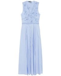 Ermanno Scervino - Lace-Trimmed Sleeveless Midi Dress - Lyst