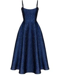 POST MERIDIEM - Bustier-Midikleid aus Jacquard - Lyst