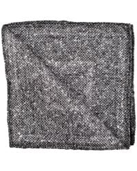 Brunello Cucinelli - Marl-Effect Border-Print Handkerchief - Lyst