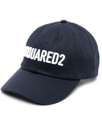 DSquared² - Logo-Embroidered Cotton Cap - Lyst