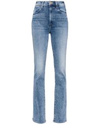 Mother - Hustler Sneak High Waist Jeans Met Toelopende Pijpen - Lyst